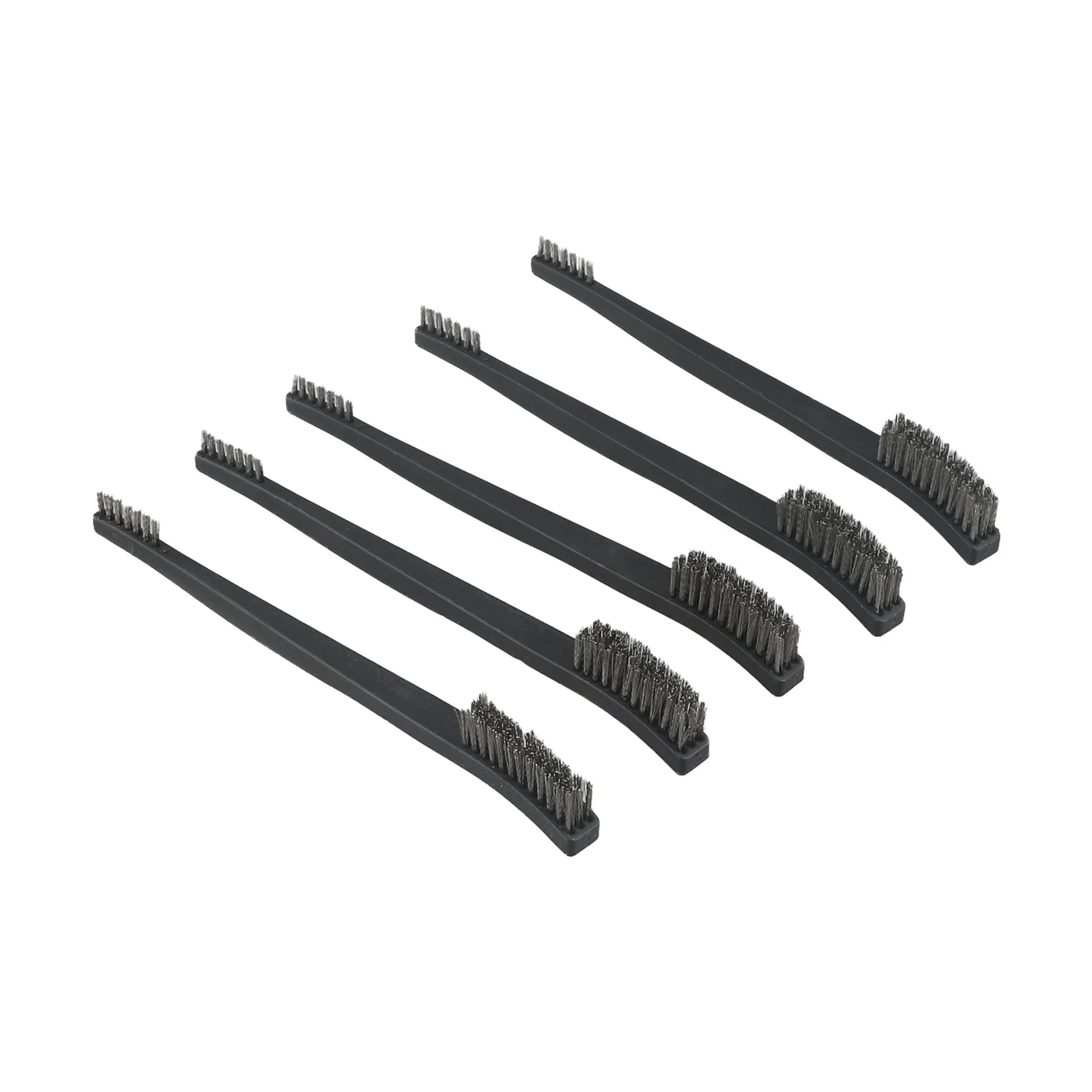 5pcs Double Head Wire Brush Set Steel Wire/Copper Wire/Nylon Cleaning Toothbrush Detail Metal Rust Brush Polishing Cleaning Tool
