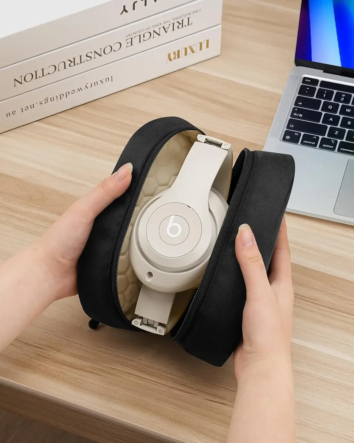 Soft Case for Beats Studio Pro/sony wh 1000xm4/Beats Studio 3 Headphone, Travel Portable Protective Carrying Cover Storage Bag