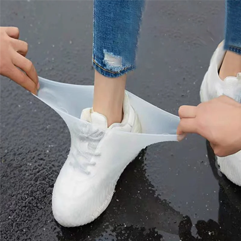 ELOS-Anti-Slip Latex Shoe Covers Reusable Non-Slip Waterproof Wear-Resistant Rainy Day Outdoor Boots Protective Covers