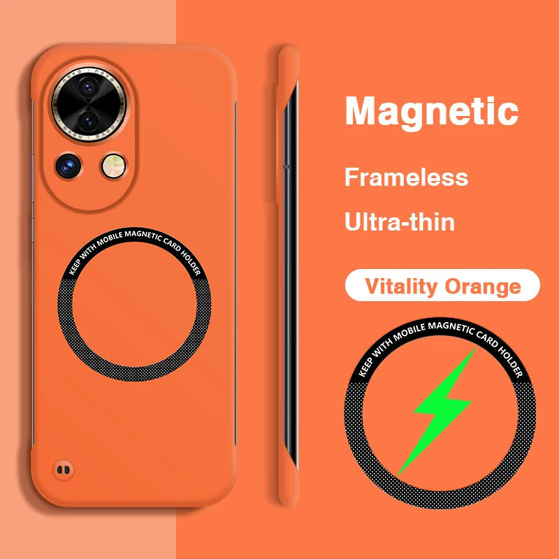 Sleek Magnetic Frameless Phone Case - Durable, Minimalist Design