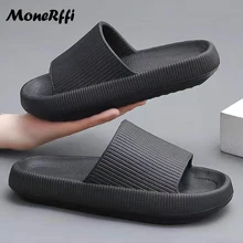  Men Thick Bottom Slippers Platform Bathroom Slides Non Slip New Designer Shoes Ladies Mens Shoes Female Flip Flops Women Sandals 