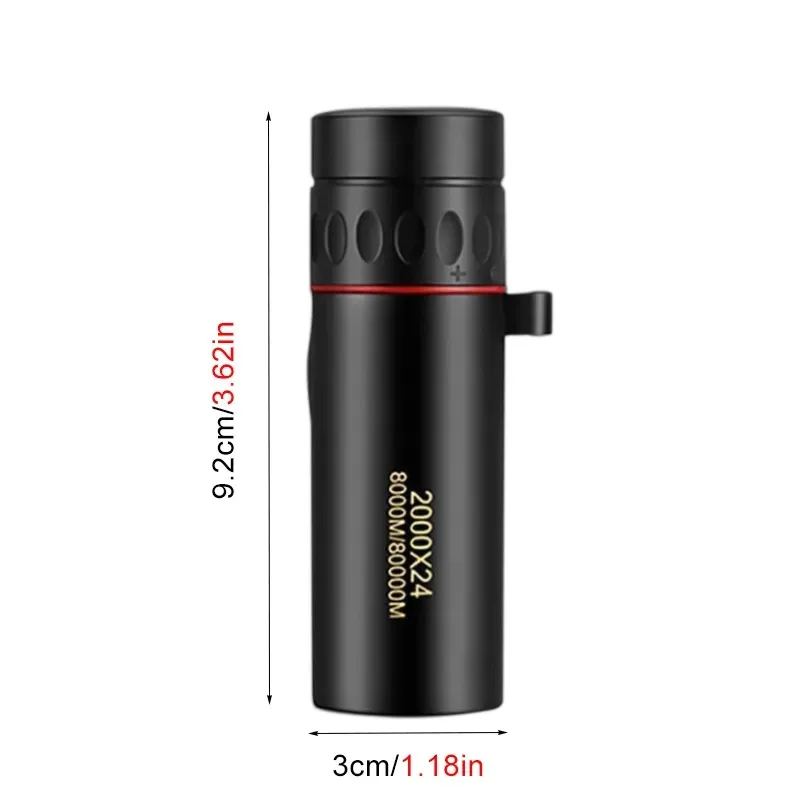 2000x24 HD Monocular Telescope Mini Portable Mobile Phone Telescope with Holder Outdoor Camping Hunting Birdwatching Telescopes images - 6