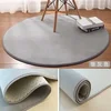 Nordic Style Round Carpet Living Room Coffee Table Children's Room Cute Solid Color Rug Computer Chair Hanging Basket Soft Mat 5