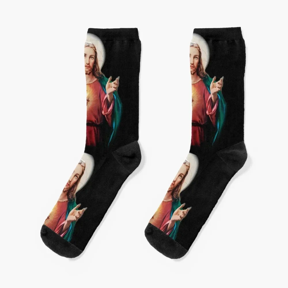 

jesus christ saviour Socks man cute aesthetic Men's Socks Male Women's