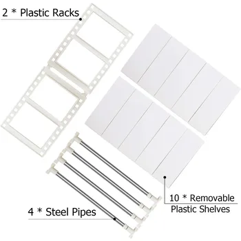 Organization and Storage, Under Sink Organizers and Storage for Kitchen, Expandable 2 Tier Cupboard Organizers and Storage 4