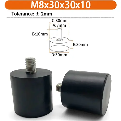 M6 M8 M10 Rubber Adjustable Feet Pad Feet Pad With Screw Table Chair Balck Leveling Foot Pad Furniture Leg Anti-shock Protection - Image 36