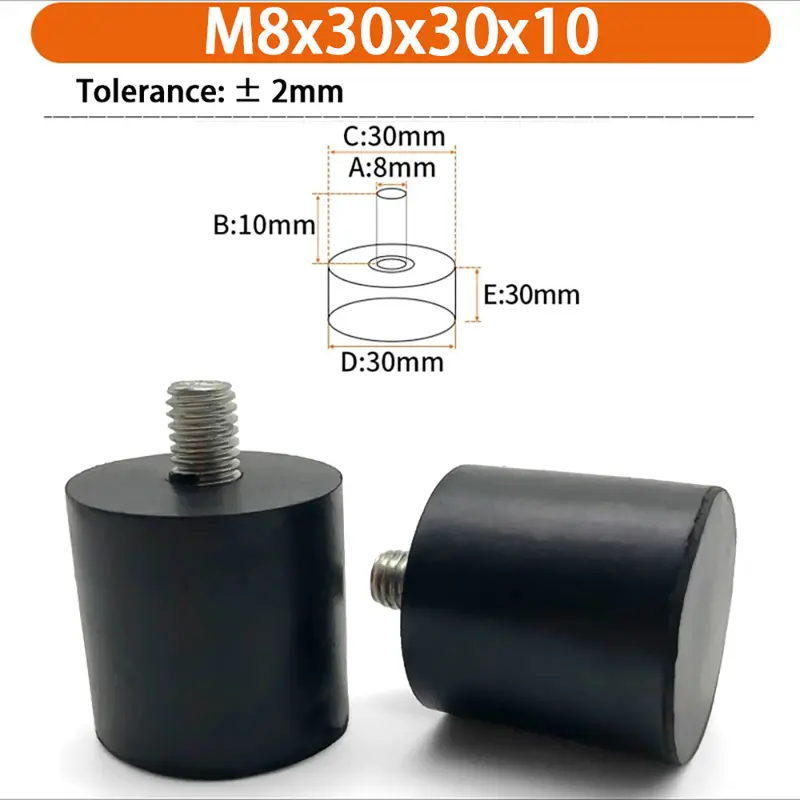 M6 M8 M10 Rubber Adjustable Feet Pad Feet Pad With Screw Table Chair Balck Leveling Foot Pad Furniture Leg Anti-shock Protection - Image 36