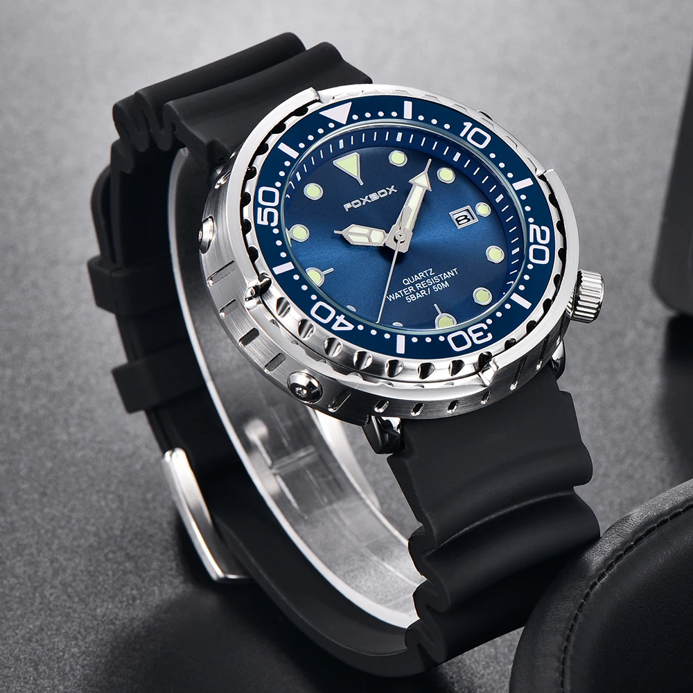 LIGE Diver Watch for Men Top Brand Luxury Men's Watches 5Bar Waterproof Luminous Clock Military Sports Wristwatch Reloj Hombre