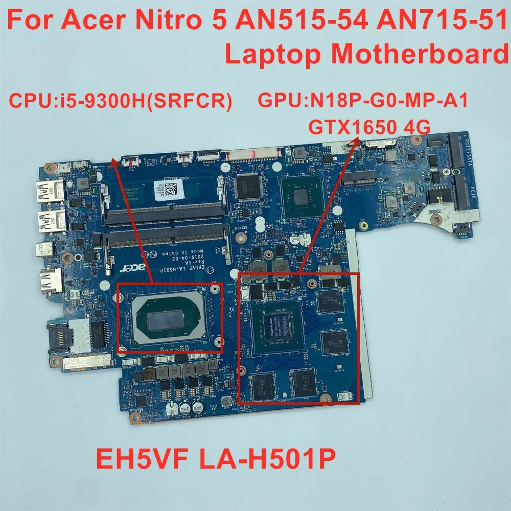 Nbq5911005 eh5vf la h501p para acer nitro 5 an515 54 placa base de