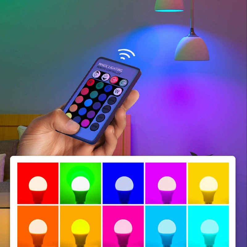 RGB Remote Control LED Bulb — Curious Customs