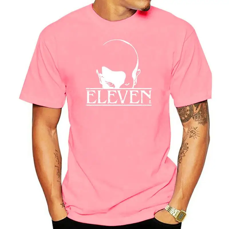 thumbnail image 1 of Camiseta negra de estilo extraño para hombre, talla S-6XL, con temática de cultura pop, Things Eleven Cosplay, 1 of 5