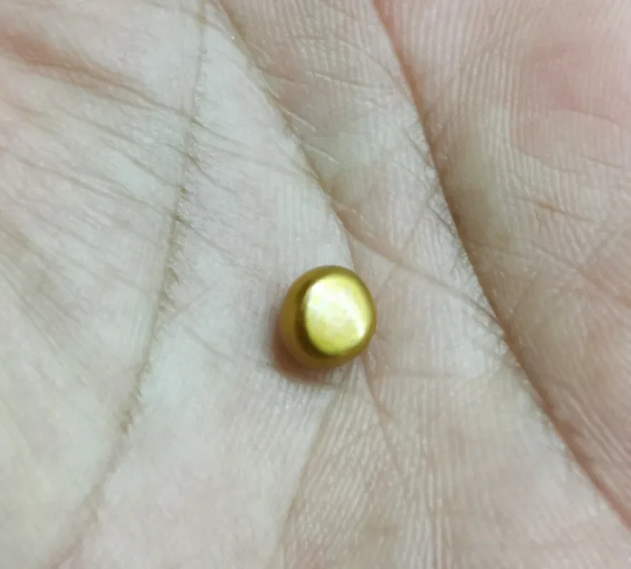 Around 7.12x4.811mm champagne gold bottom loose pearl full drilled for necklace earring bracelet pendant