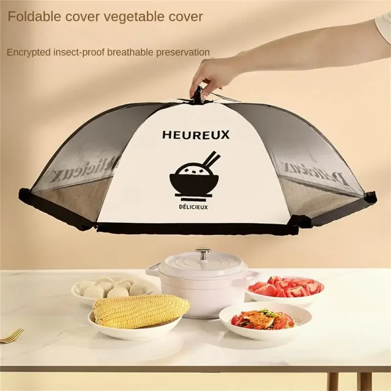 Four Seasons Vegetable Cover Foldable Household Kitchen Fly Proof Leftover Food Preservation dust-proof Breathable Food Cover