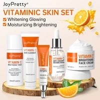 Ensemble de blanchiment du visage à la vitamine C, crème anti-taches foncées, Kits de soins de la peau, éclaircissant, hydratant, sérum pour le visage, soins pour la peau 1