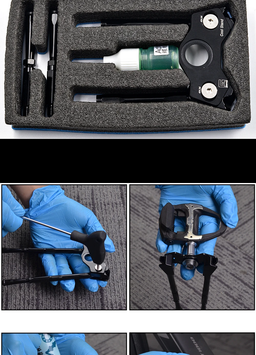 Gearoop Bicycle Crank Kickstand Mtb Road Bike Parking Adjustable Rack