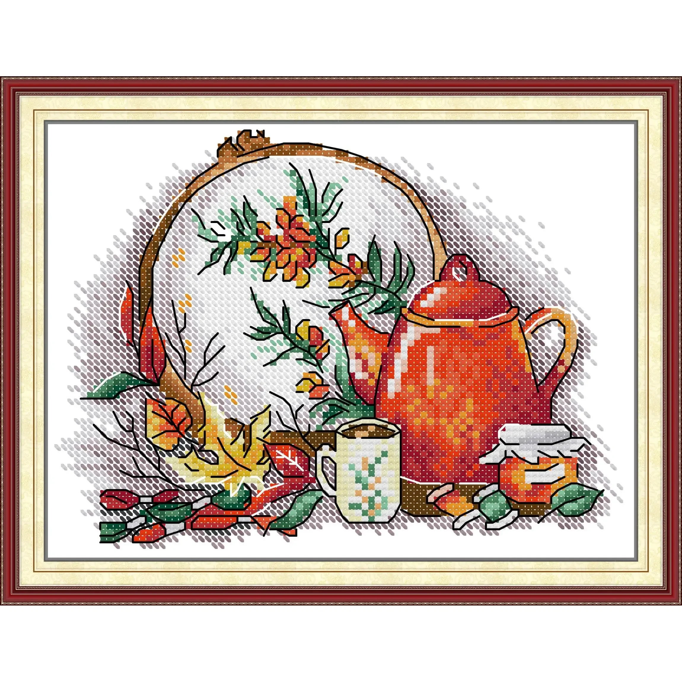 Cross Stitch Kit Pre-printed