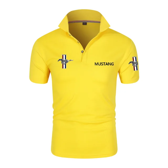 Business Summer New Men's Polo Shirts Men's Short Sleeve Polyester Quick Dry Lapel Top Casual Polo Shirts Large Size Free Shippi 8