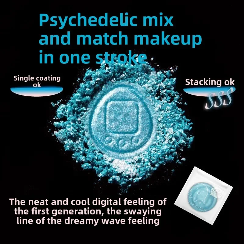 LEEMEMBER Smoky Monochrome Eyeshadow Pearlescent Glitter Eyeshadow matte makeup