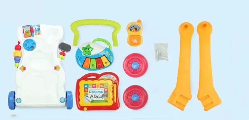 criança multifuncional, sentar-em-pé, abs musical baby walker, barato para crianças pequenas