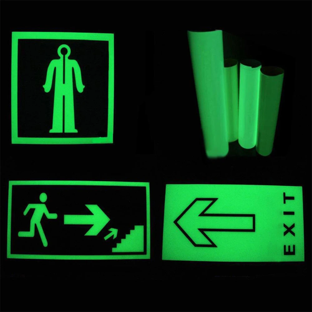 Glow in the Dark Self Adhesive Vinyl Sheet/Roll Outdoor Luminous Film For Festival Party Decoration Stickers DIY Mug Car Decals