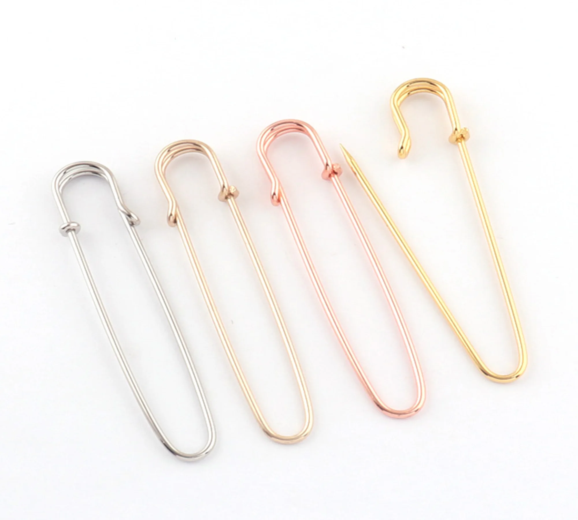 Larger Safety Pins Gold/Silver/Light gold/Rose gold Safety pins