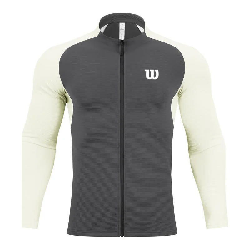 WILSON Men's and Women's Tennis Clothes Autumn and Winter Sports Leisure Quick-drying Training Long-sleeved Jacket