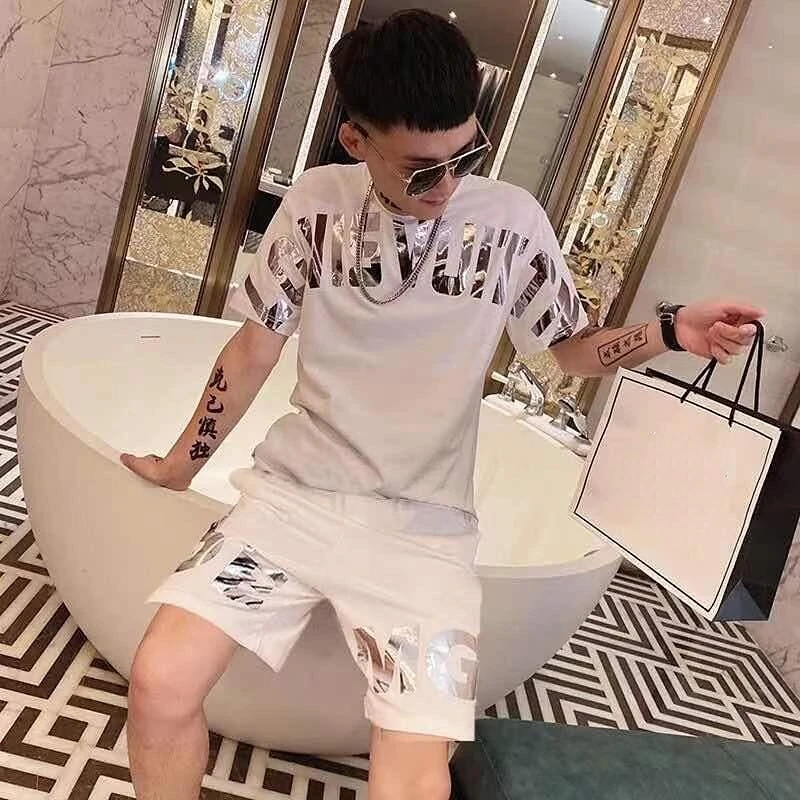 thumbnail image 1 of Camiseta Hombre Basica Shorts Conjuntos Alfabeto Xl Poliester Trajes Deportivos Ropa Hombre Esencial Chándal Original Marcas Baratas Top Xl, 1 of 5