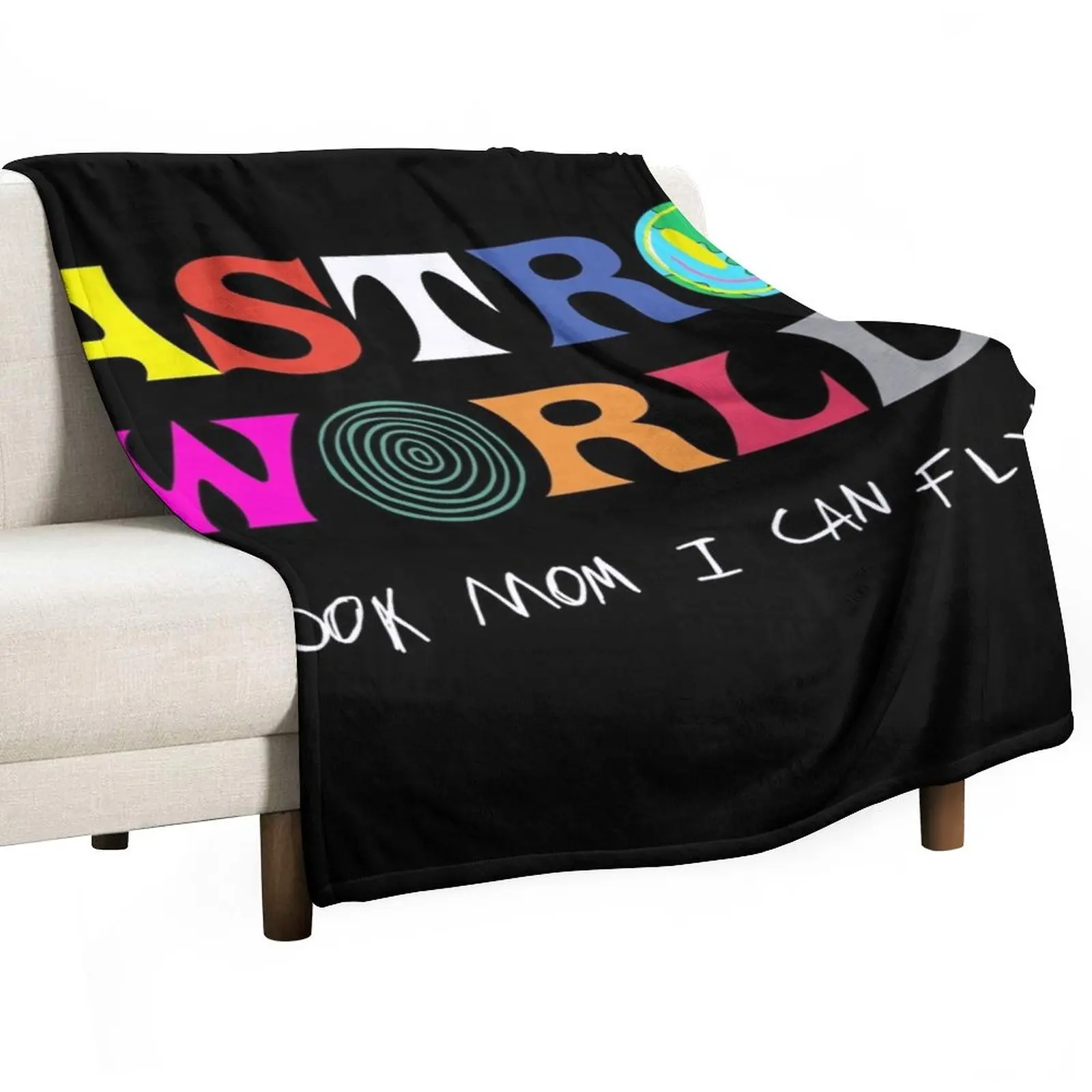 

ASTROWORLD look mum I can fly Throw Blanket Softest Blanket Thin Blankets Hairy Blanket blankets and blankets