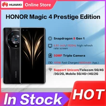 HONOR Magic 4 Prestige Edition MobilePhone 6.81''  120Hz Curved Screen Snapdragon 8 Gen 1 50MP Quad Cameras 100W SuperCharge NFC