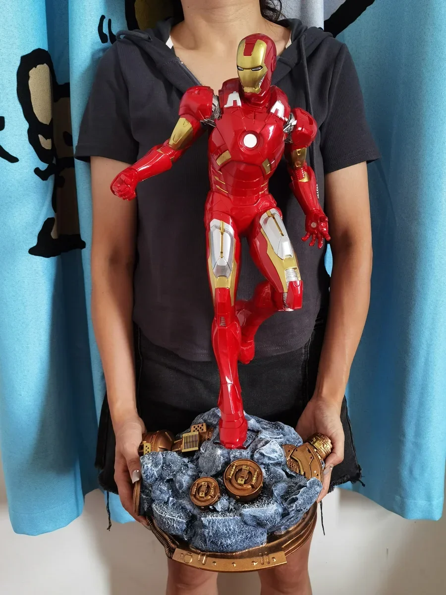 

Фигурка Мстителей Марвел Железный человек Mk7, 60 см, модель, периферийные статуи из смолы, большое украшение для дома, искусственные игрушки