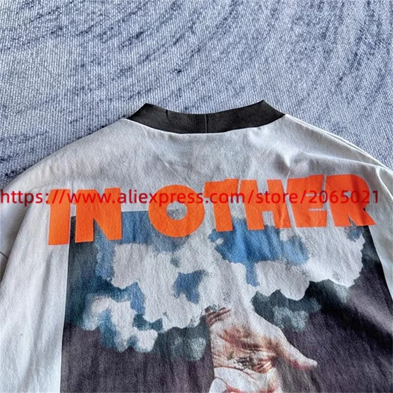 Fiery Lightning Saint Oversized Long Sleeve T-Shirt