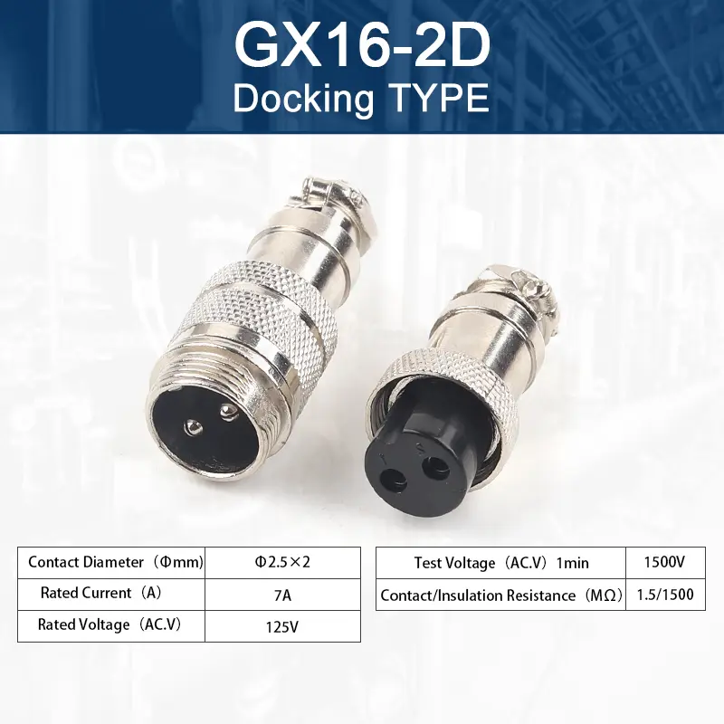 GX16 2/3/4/5/6/7/8/9/10 Pins Aviation Plug Aviator Socket Butt Joint Male&Female Docking Connectors image 11