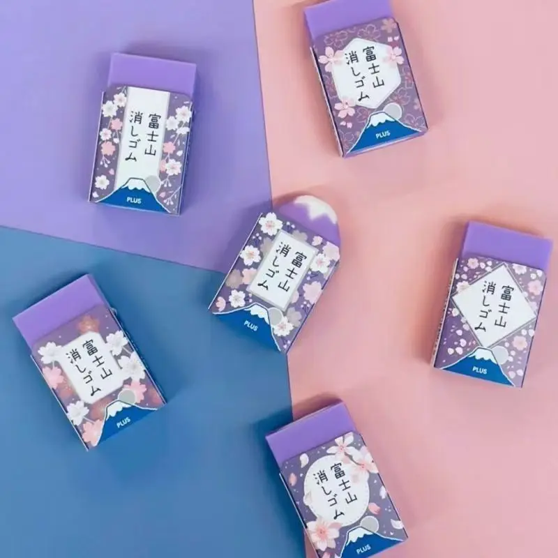 1Pc Mount Fuji Eraser Plus Air-in Plastic Eraser for Pencils Novelty Japanese Stationery Office School Student Supplies pencil eraser,retractable eraser,kneadable eraser,biscuit eraser,plasticine eraser,whiteboard eraser