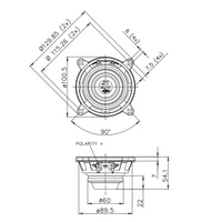 Faital Speakers Original Italiy 4FE42 4"-40W-94dB 4 Inch Woofer Unit Voice Coil 25mm Neodymium Full Range Woofer 8Ω （1PCS） 2