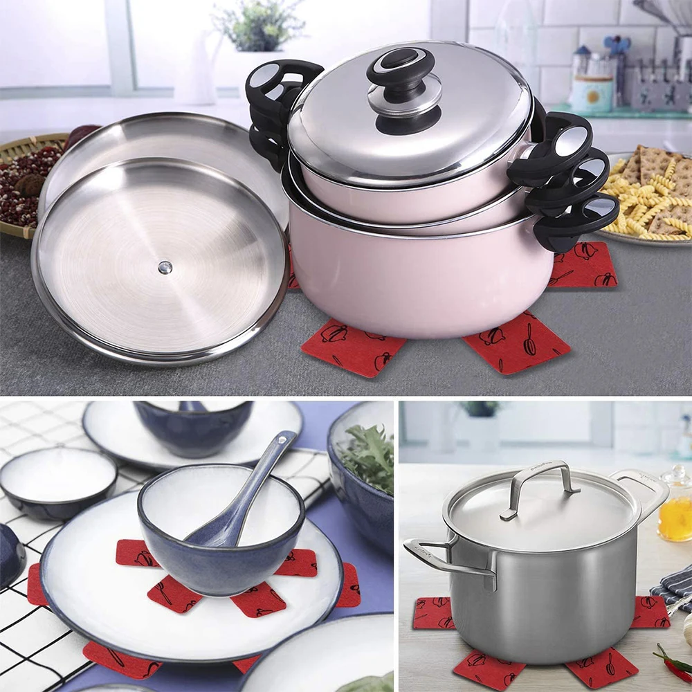 Non-Stick Pot and Pan Protector Pads – Prevent Scratching and Damage in Cookware