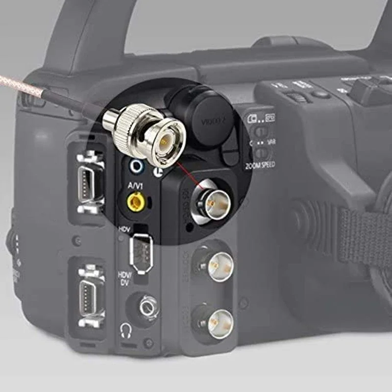 카메라용 HD SDI 케이블, BNC 30cm 75 옴, BMCC 비디오 장비, HD-SDI 3G-SDI 4K 8K 지원, 4 개