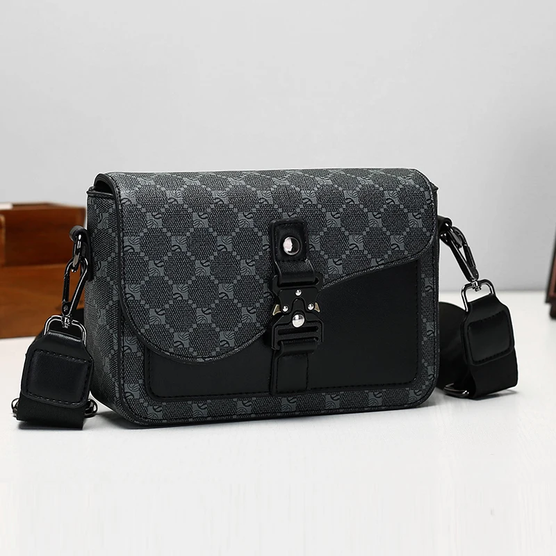 High-End Men’s PU Leather Crossbody Sling Bag