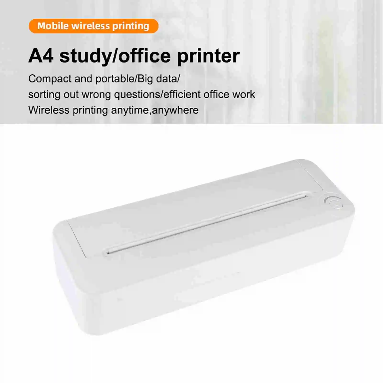 【Sale】A4 Portable Paper Printer X8 Thermal Printing Wireless BT Compatible w/OS and Android Mobile Photo Printer Support 210mm