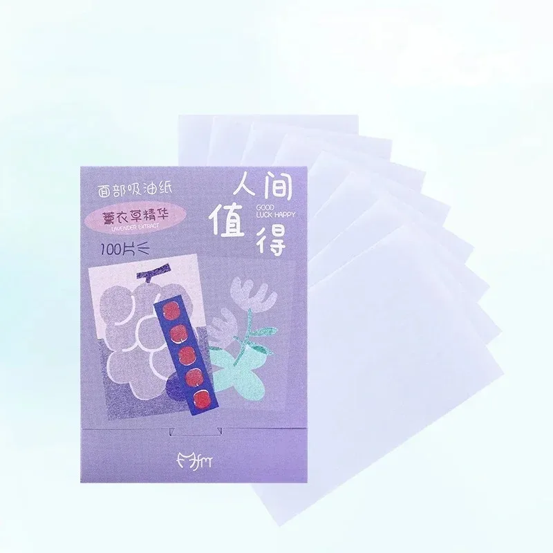 100pcs/set Facial Oil Blotting Paper Matte Face Wipes Oil Control Oil-absorbing Face Cleaning Beauty Makeup Tools Accessories 6