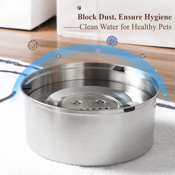 Stainless Steel Floating Pet Bowl 3