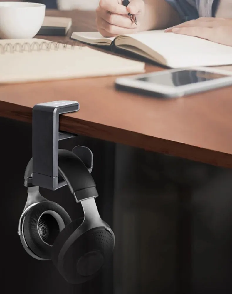 Mehrzweck-Kopfhörerhalter ohne Bohren, Desktop-Haken, Kopfhörerhalter, 360 Grad drehbarer Kopfhörerhalter für Sony – Detail 6