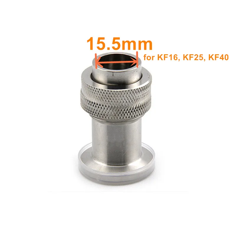 KF Quick Mounting Vacuum Gauge Base with Fluorine O-ring Vacuum Gauge Joint  Gauge Base for KF16 -KF40 304 Stainless Steel bridge cam type welding gauge mg 8 with grooving stainless steel welding gauge welder inspection