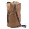 Waterproof waxed Canvas Backpack large capacity bucket bag cylinder bag mountaineering backpack military bag 1