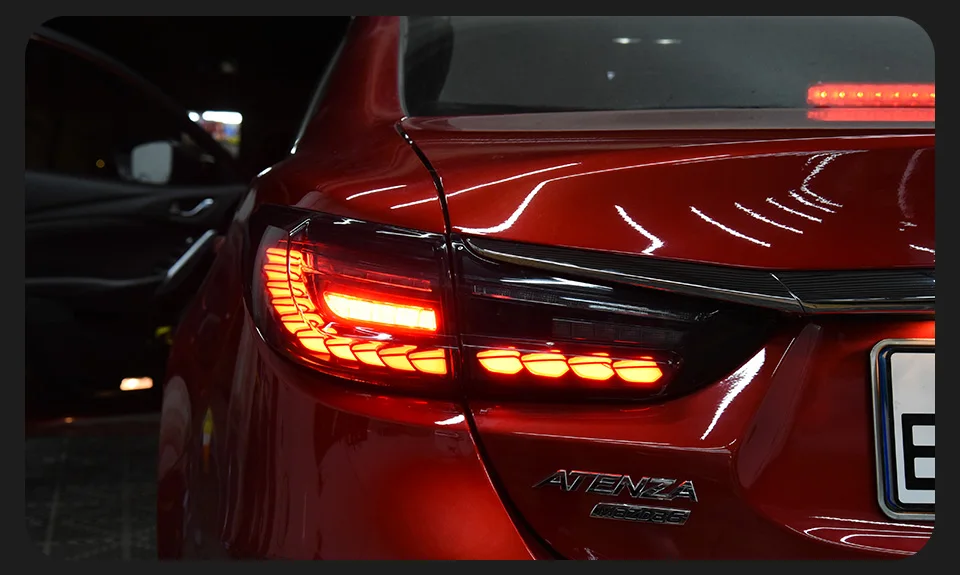 AKD Tail Lamp for Mazda 6 Atenza LED TailLight 2013-2018 Mazda6 Rear Fog Brake Turn Signal Automotive Accessories