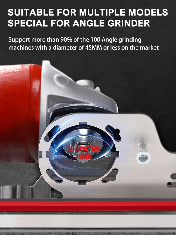 45&deg; Angle Tile Chamfering Tool-Angle Grinder Stand, Tile 45 Degree Chamfer Cutting for Cutting for Ceramic Stone