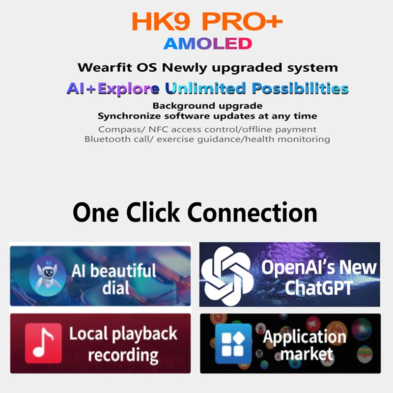  ä GPT AMOLED HK9  ÷ Ʈ ġ  Ʈ, NFC ħ, BT ȭ, Ai ġ ̽ Ʈġ, 2GB ROM