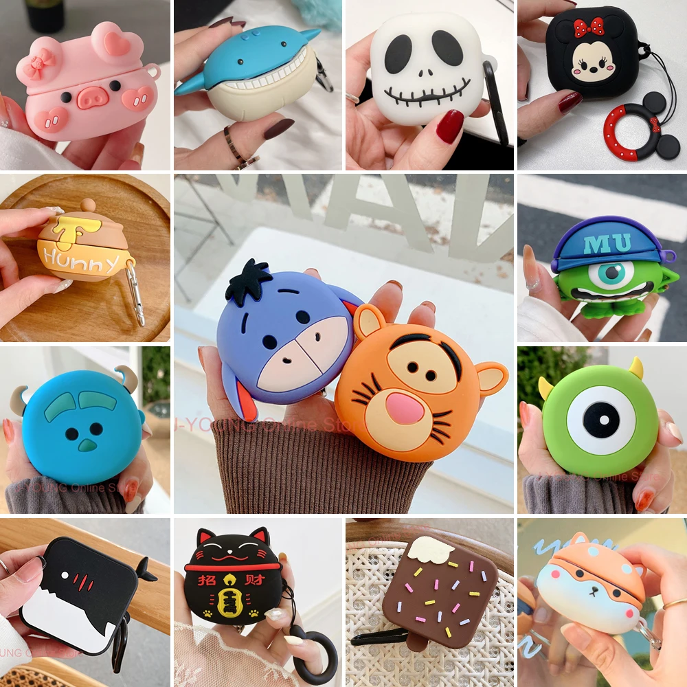 Custodia Per Samsung Galaxy Buds Pro / Buds Live / Buds 2 / Buds2 Pro Custodia Per Auricolari Cute Cartoon Stitch Mickey Accessori Per Auricolari