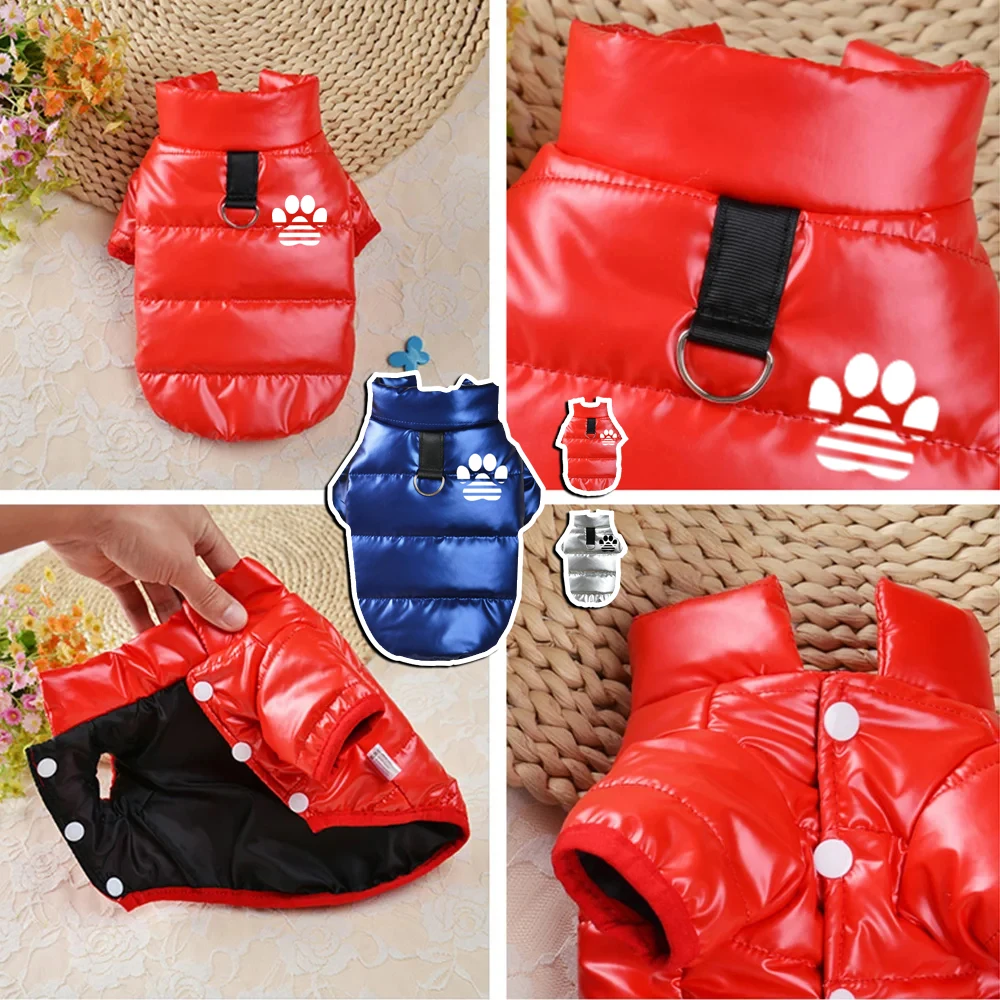 Pet Dogs Coats Jacket Cotton Waterproof Plus Warm French Bulldog Puppy For Small Medium Clothing Pet Jacket