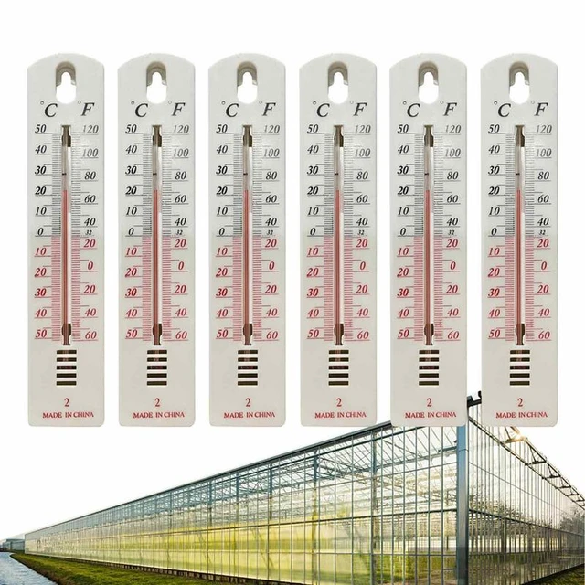 2 WALL THERMOMETER Indoor Outdoor Home Room Office Garden