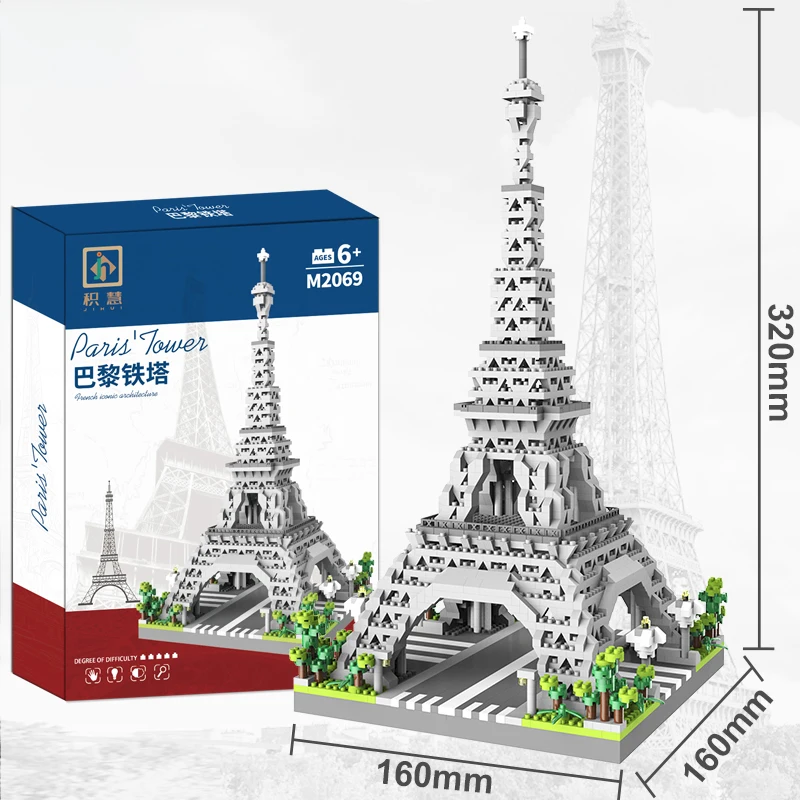 Plan de Paris 5種　13点セット 10001Pcs Eiffel Tower (01222) – Blocks Toys Zone